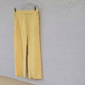 Banana Republic Yellow Wide Leg Pants
